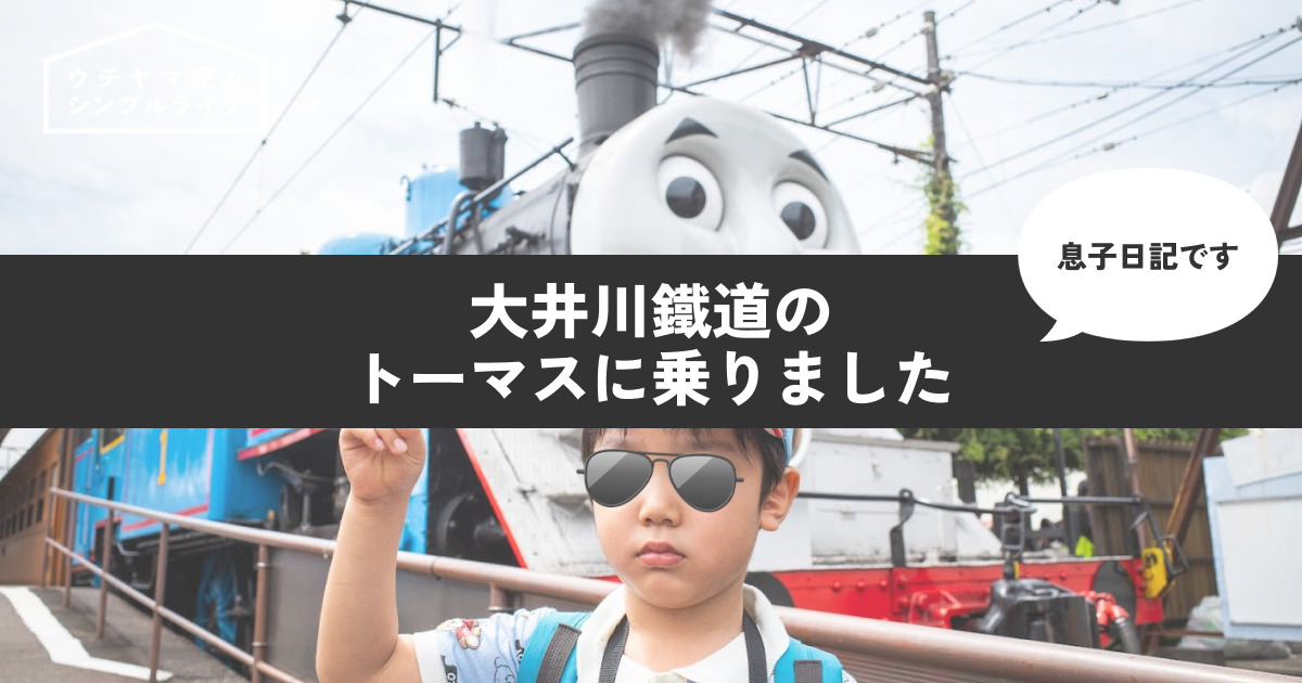 【息子日記】大井川鐵道のトーマスに乗りました